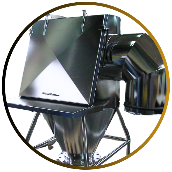 Tekemas customized High End Sack Tipping Station | With special surface finishing.